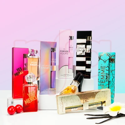 88841, Women's Eau de Parfum 1.18 oz/ 35 ml, 6 Scents Dream Girl/Femme/Forever Yours/Golden Delish/Shine Angel/Yes Merci Travel Set - United Scents, 191554890459