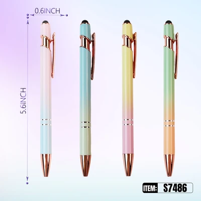 S7486, Beaded Pen & Screen Touch Assorted 48/PDQ, 887257374869