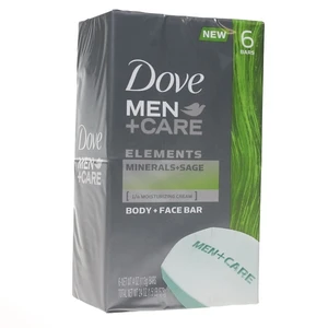 DM4MS, Dove Men Bar Soap 4oz 6PK Mineral + Sage, 011111657755