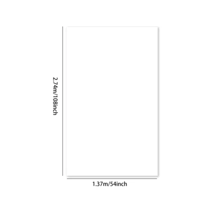 50000, Party Central Heavy Duty Rectangle Plastic Tablecover - White, 191554500006