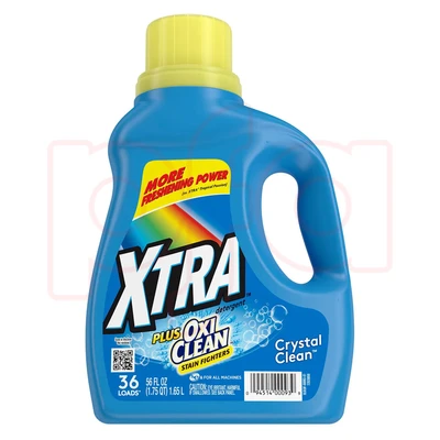 XTRA165OXI, Xtra Laundry Detergent 1.65L (56oz) Plus Oxi Clean, 094514000939