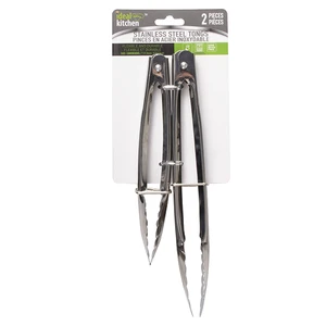 36066, Ideal Kitchen Stainless Steel Tong 2pk 9in & 7in, 191554360662