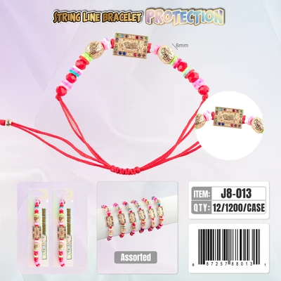 J8-013, String Line Protection Bracelet, 887257880131