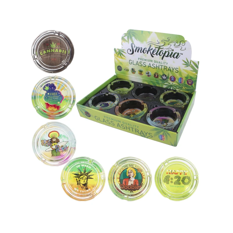 Glass Ashtrays Round 8.5㎝ 210g