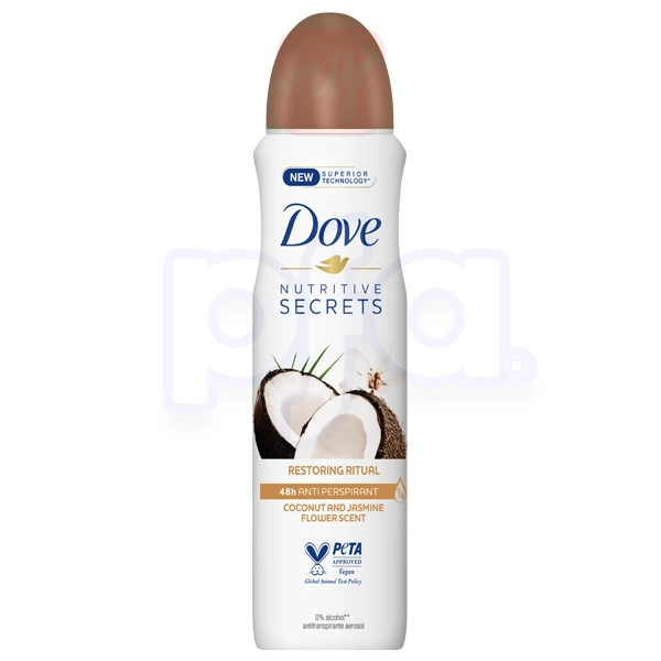 DBS150CJ-12, Dove Body Spray 150ML Coconut & Jasmine, 7791293048611