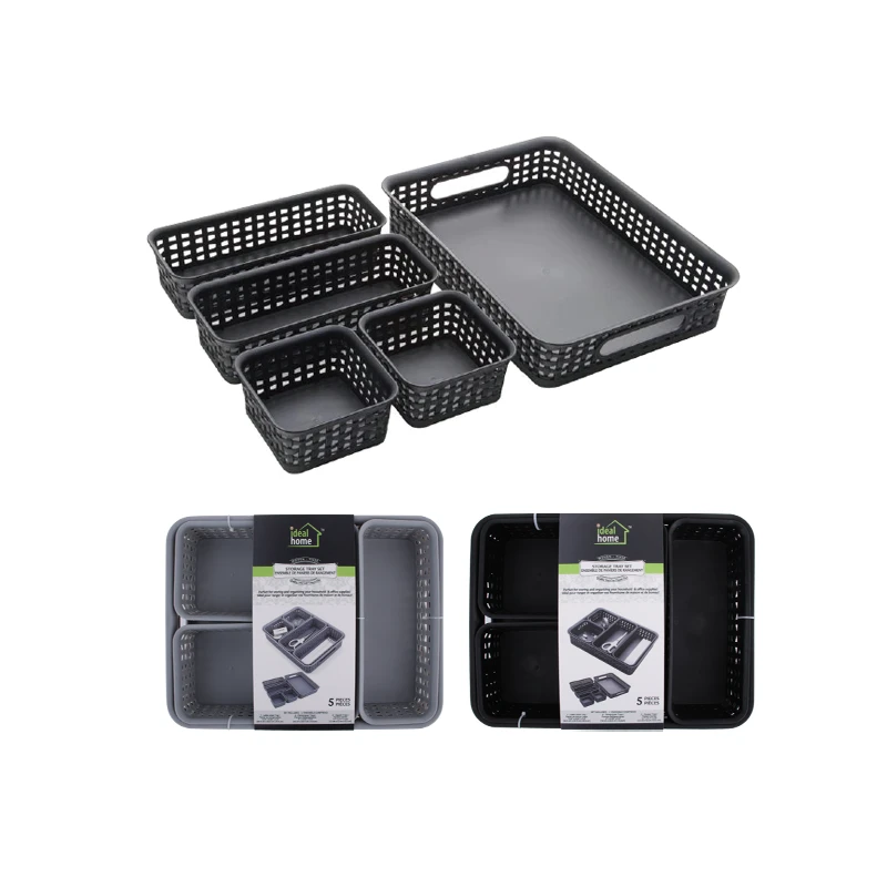 5pc Woven Storage Bin Set