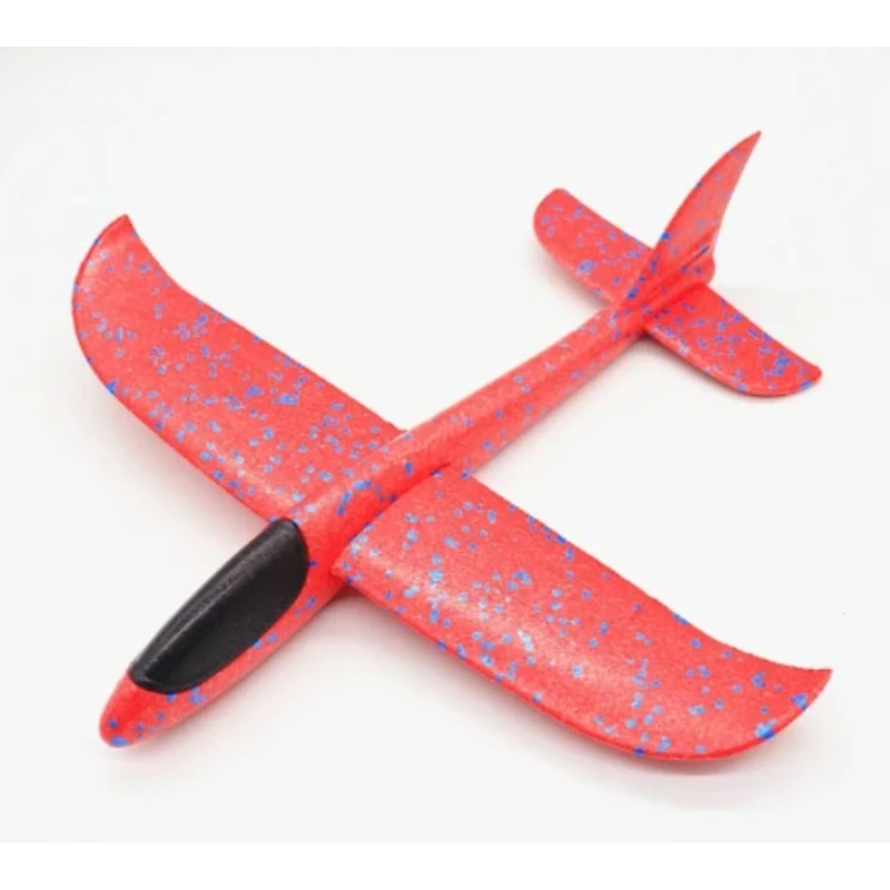 48cm Foam Airplane Frosted Black Head