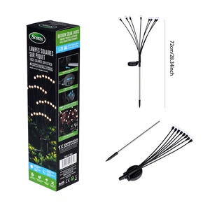 ST-48064, Scotts Solar Firefly Sticks Stake Light 8 Heads 4pk, 191554480643