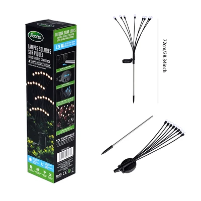 ST-48064, Scotts Solar Pathway Lights Round 8 Heads 4pk, 191554480643