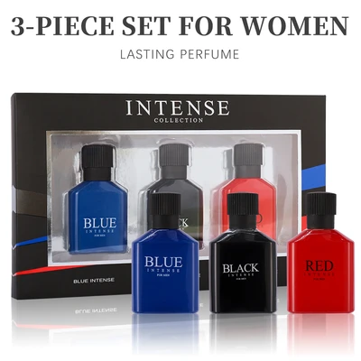 88524, Eau de Parfum 1.0 oz/30 ml 3 Pcs Set for Men Black Intense/Blue Intense/Red Intense - United Scents, 191554885240