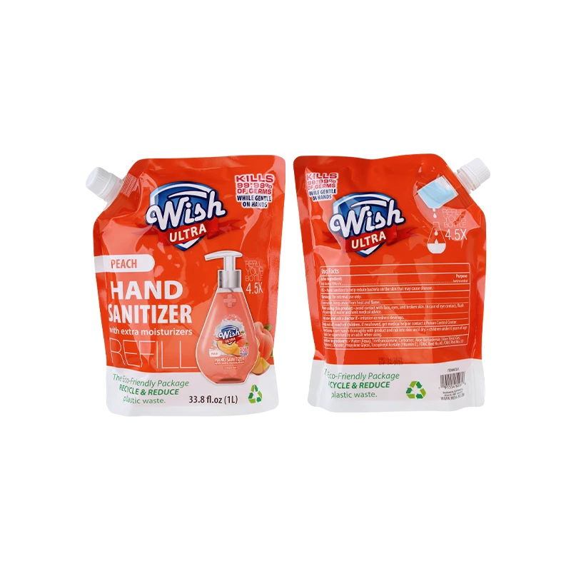 Wish Ultra Hand Sanitizer Refill 33.8oz Peach