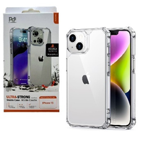 Heavy Duty clear cases with edge protection for iPhone 15
