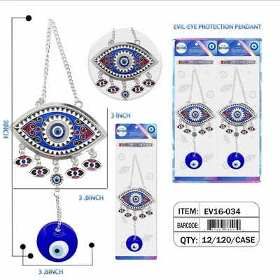 EV16-034, EVIL-EYE PROTECTION PENDANT, 887257860010
