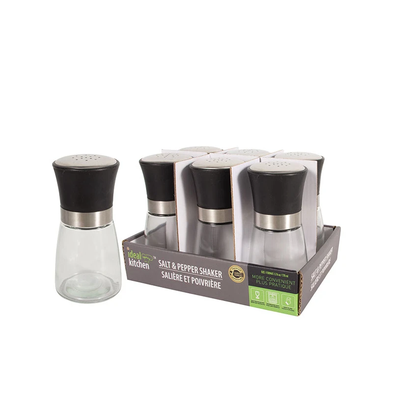 Ideal Kitchen Salt & Pepper Shaker Stainless Steel 5.74 oz
