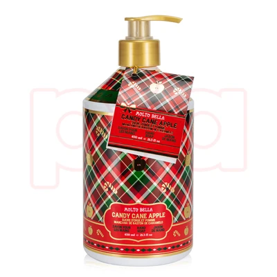 60640, Molto Bella Hand Soap  21.3 FL OZ Holiday Plaid Candy cane apple, 191554606401
