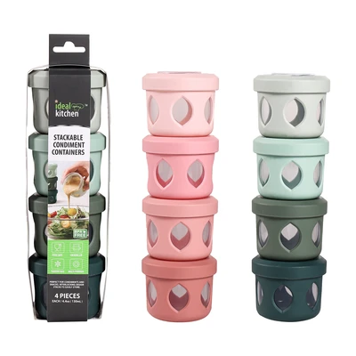 38416, Ideal Kitchen stackable condiment containers, 191554384163