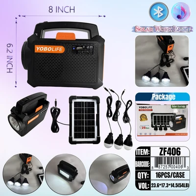 ZF406, Multi Function Solar LED Light, 887257004063