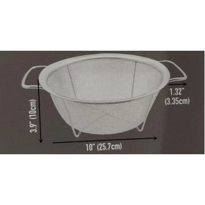 33302, Ideal Kitchen Large Stainless Steel Strainer, 191554333024