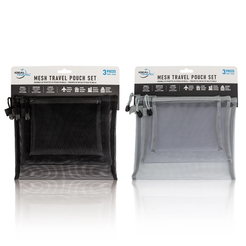 Ideal Travel mesh travel pouch set