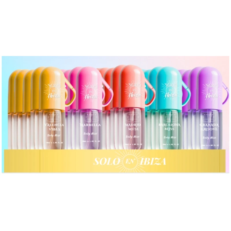 Body Mist 6.1 oz/180 ml 4 Scents Barcelona Bliss/Madrid Muse/Marbella/Valencia Vibes - Solo En lbiza
