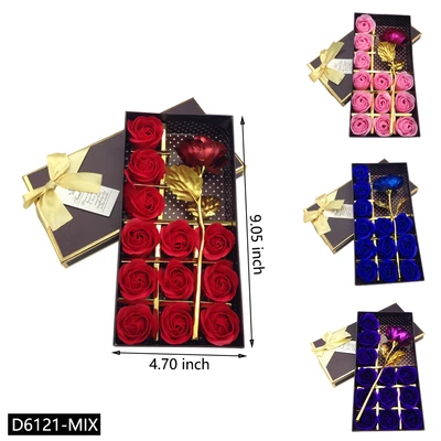 D6121-MIX, 12+GOLD ROSE, 887257561214