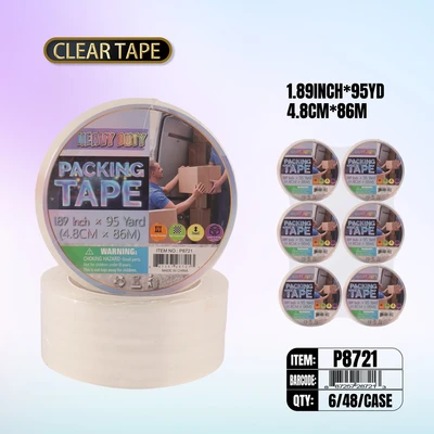 P8721, Heavy Duty Packing Tape 1.89 inch x 95 Yds, 887257287213