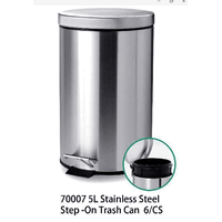 Ideal Home SS Step-on Trash Can 8L