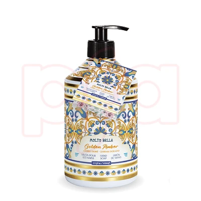 60680, Molto Bella Hand Soap  21.3 FL OZ   Golden Amber, 191554606807