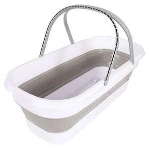 38216, Ideal Home Collapsible Bucket w/ Wheels 22x10.2x7.5 inch, 191554382169