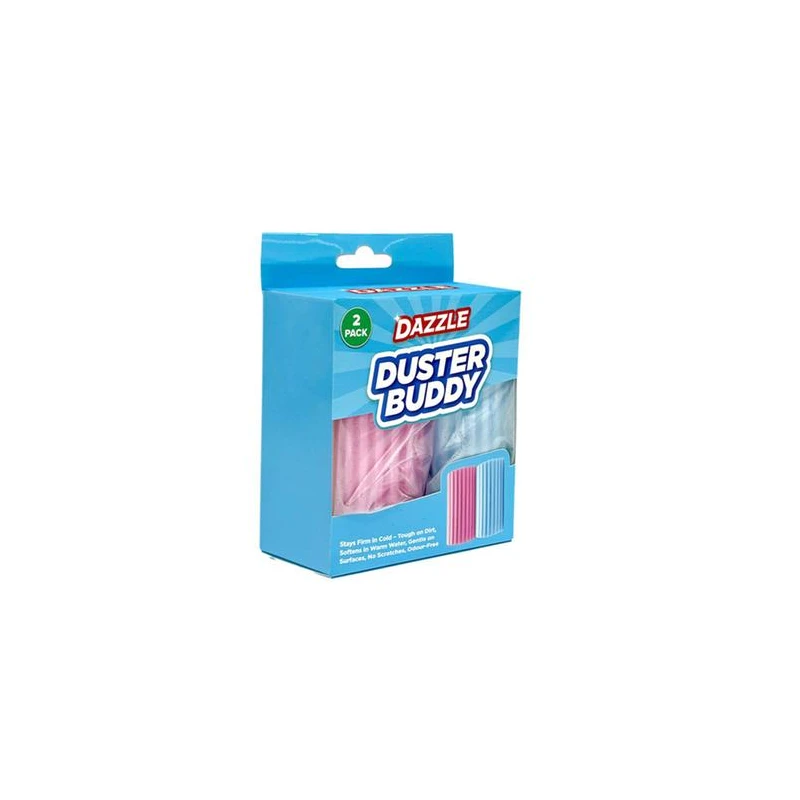 Aussie Clean Scrub-a-roo Duster 2pk 11.5cm x 5.5cm x 4cm