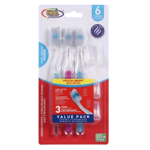 68009, Oral Fusion Toothbrush 6PK Crystal Bright Med, 191554680098