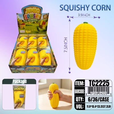TC2225, Squishy  Corn 3.93"x 7.48", 887258042255