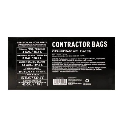 ST-30218, Contractor Bag Box 42 Gal 26CT Silver - Scotts, 191554302181