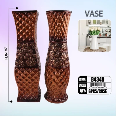 B4349, Ceramic Vase 24" (2*Style) Assorted, 887257643491