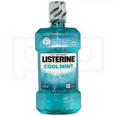 L500CM-12, Listerine 500ml Cool Mint, 601135009450