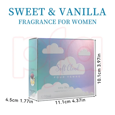88350, Eau de Parfum 3 oz/90 ml Soft Cloud for Women - United Scents, 191554883505