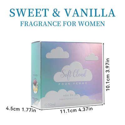88350, Eau de Parfum 3 oz/90 ml Soft Cloud for Women - United Scents, 191554883505