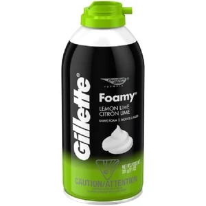 GS11LL, Gillette Foamy Shaving Cream 11oz Lemon Lime, 4740024501