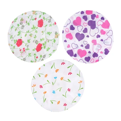 73102, Ideal Bath Shower Cap 3PK, 191554731028