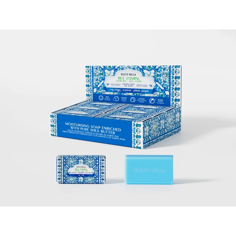 Molto Bella Soap Bar 7oz/200g Blue Jasmine