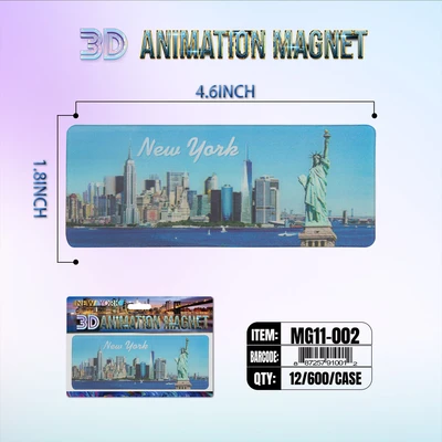 MG11-002, New York 3D Animation Magnet MG11-Series, 887257910029