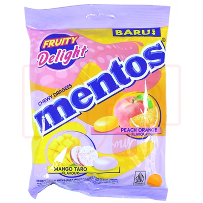 M121FD, Mentos Bag 121g 4.28oz Fruity Delight, 8990800024615