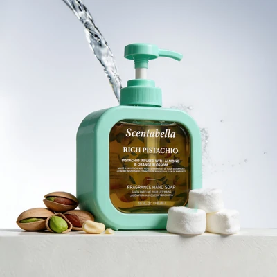 60651, Scentabella Hand Wash 10oz – Rich Pistachio, 191554606517