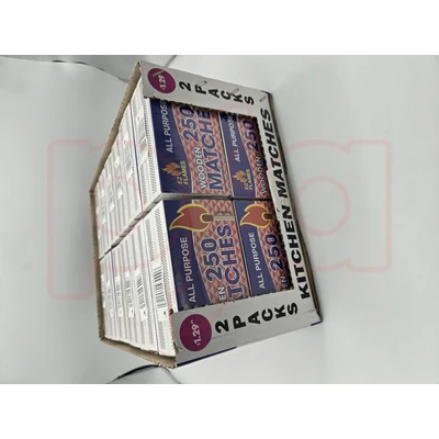 867533, EZ Flames Kitchen Match 250ct 2Pk PDQ, 191554430006