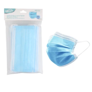 23106, Wish Disposable Face Mask 10Pcs, 191554231061