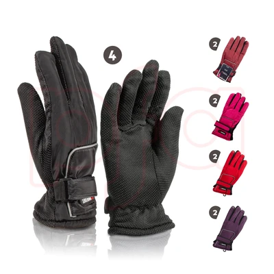 11252, Thermaxxx Ladies Ski Gloves w/ Strap, 191554112520