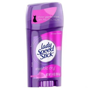 SD14SF, Lady Speed Stick Deo Inv Dry 1.4oz Shower Fresh, 022200962995