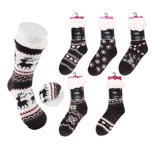 12031, Thermaxxx Sherpa Socks w/Non-Slip Bottom, 191554120310