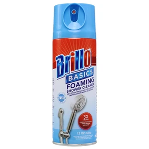 BB-28075, BRILLO SHOWER CLEANER SUPER Aerosol 12oz, 810020280753