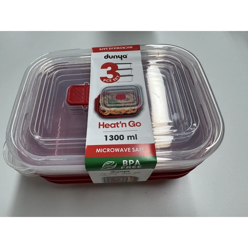 Fresh Guard Food Storage Container Set 6 pcs Rectangle 3*44oz